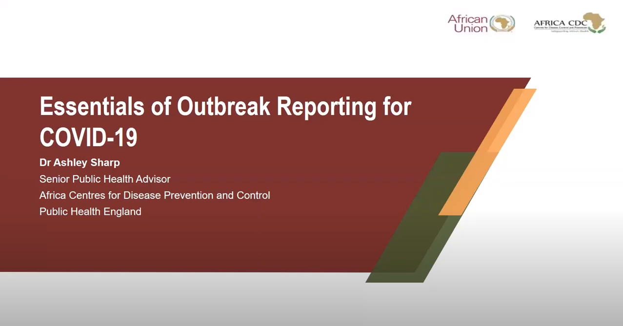 Webinar What Type Of Data Is Being Reported For Covid 19 Africa Cdc