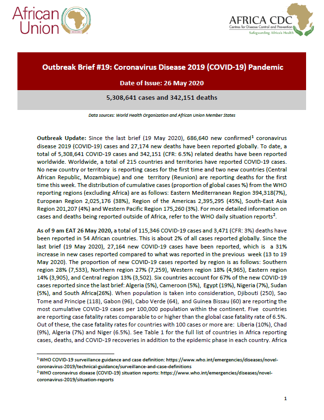 brief research report on covid 19 virus outbreak