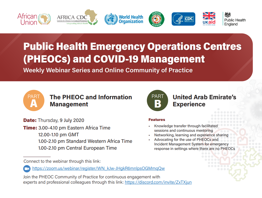 Public Health Emergency Operations Centres (PHEOCs) And COVID-19 ...