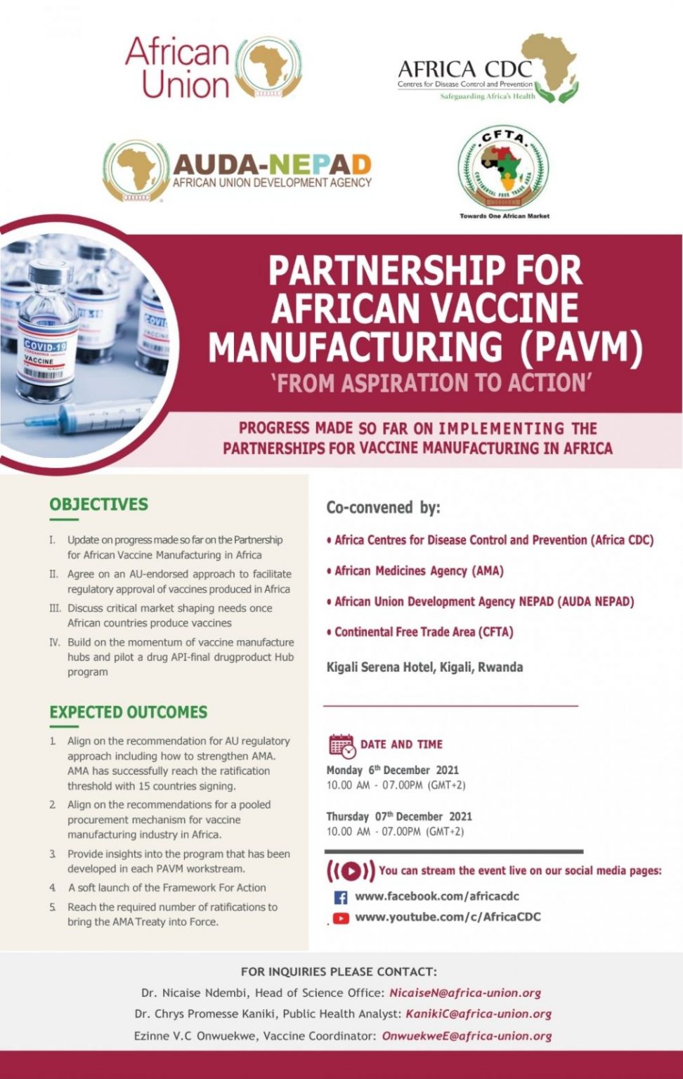 Partnership for African Vaccine Manufacturing (PAVM) From Aspiration To