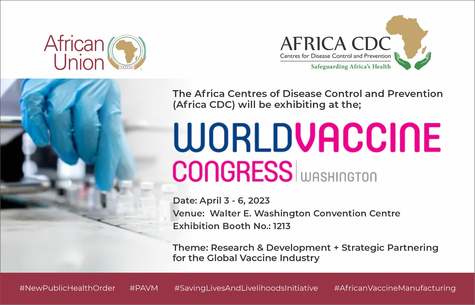 Africa CDC at the World Vaccine Congress Africa CDC