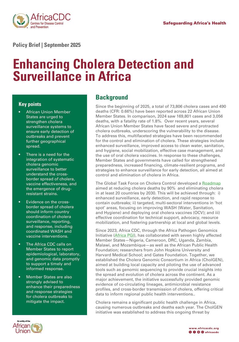 How Can We Improve Cholera Detection and Surveillance in Africa?